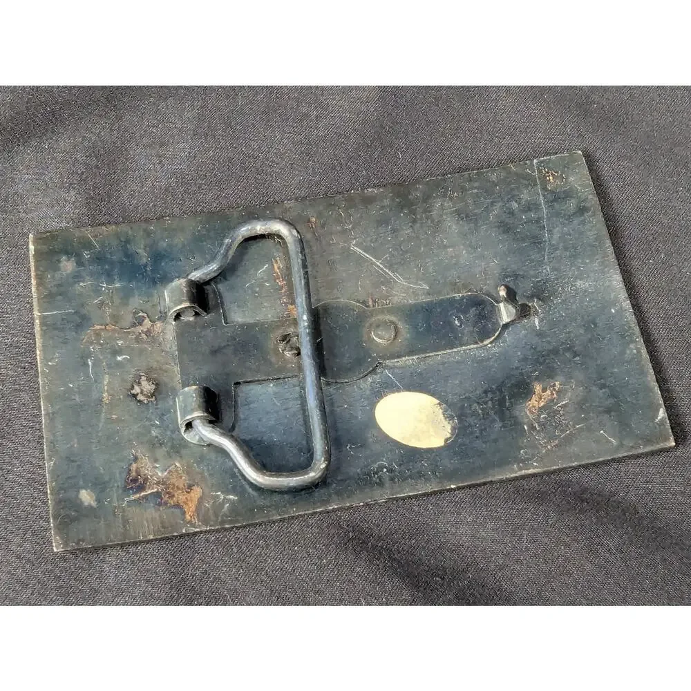Vintage Colt Revolvers Promotional Belt Buckle The World's Right Arm Solid Brass